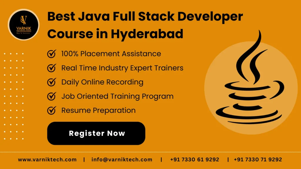 Best Java Full Stack Developer Course in Hyderabad