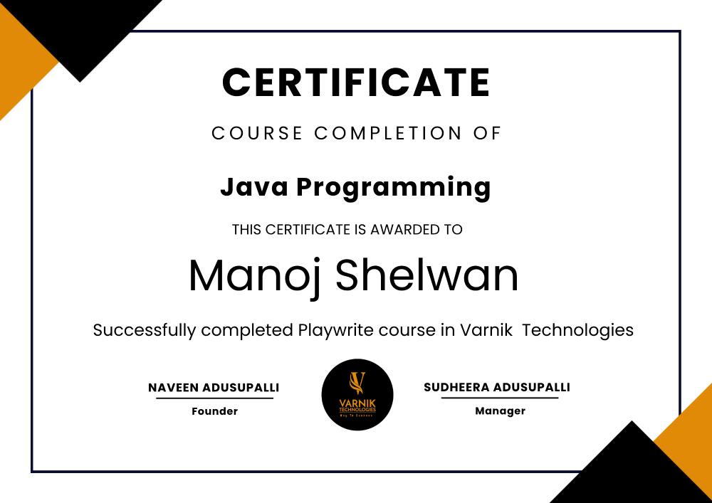 Best Java Programming Course - Certification