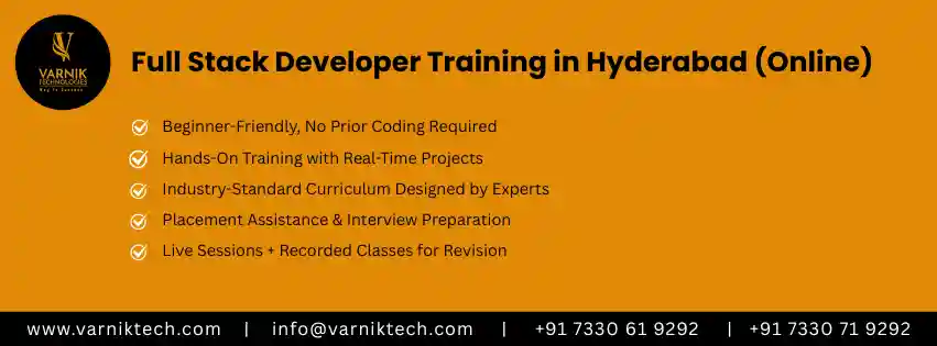 Full Stack Developer Training in Hyderabad (Online)