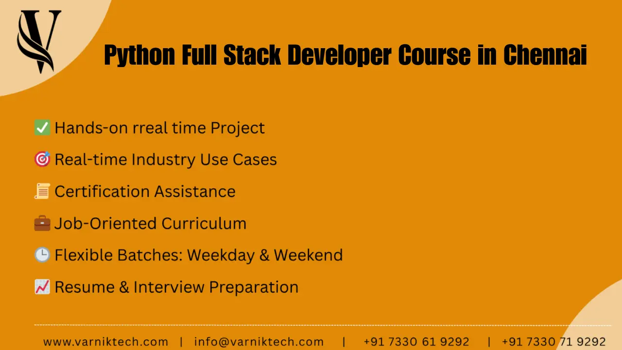Python Full Stack Developer Course in Chennai