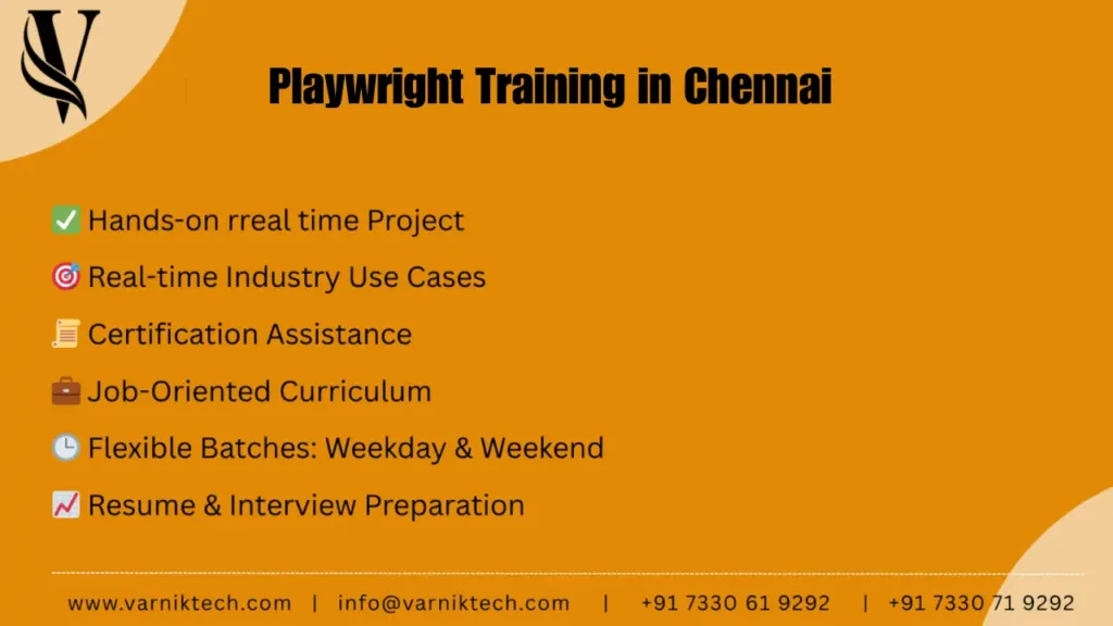 playwright training in chennai