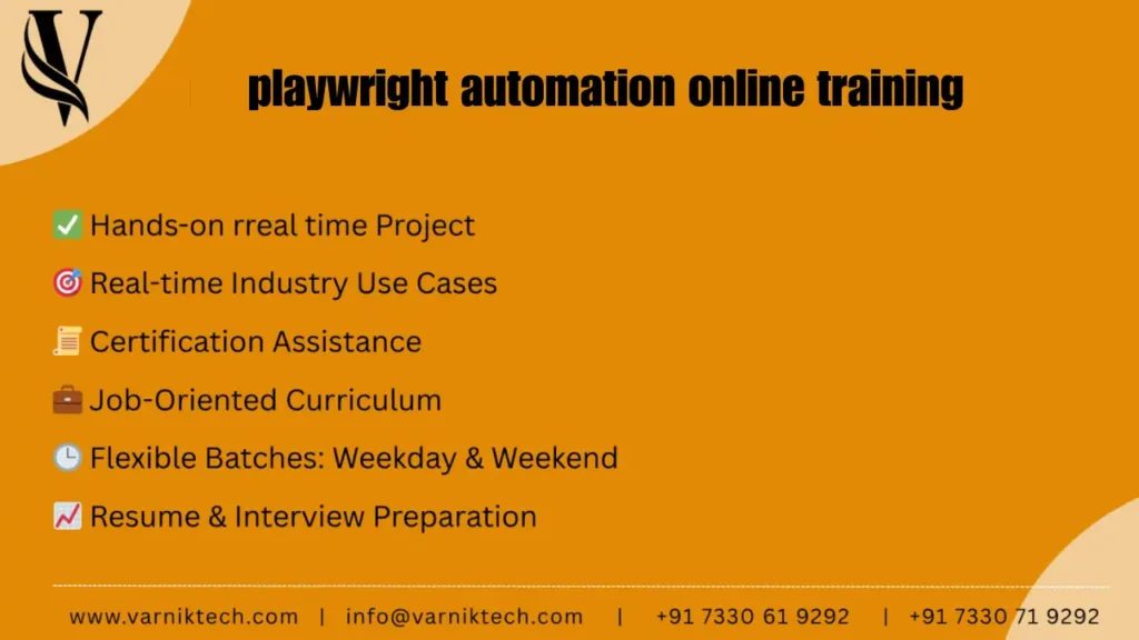playwright automation online training